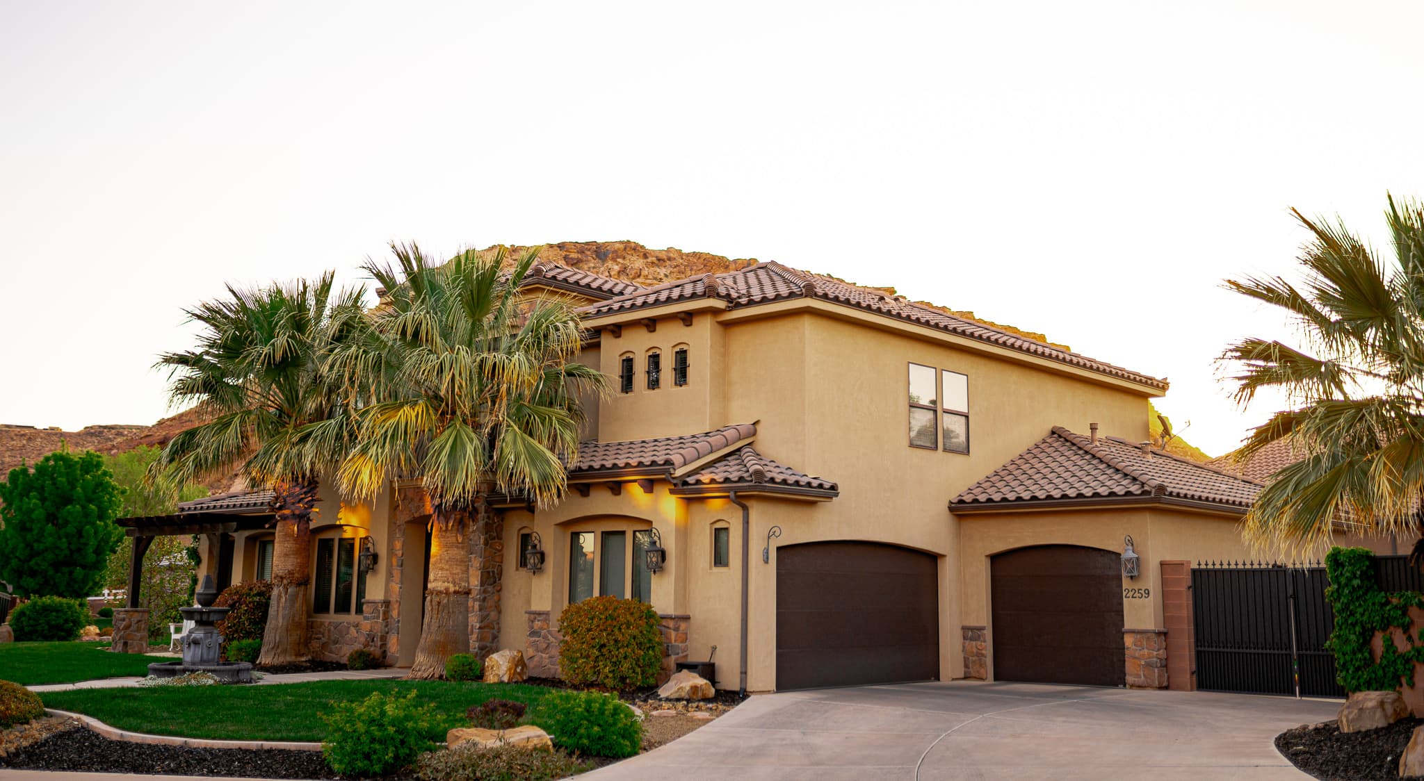Black Carriage House Garage Door in Henderson, NV