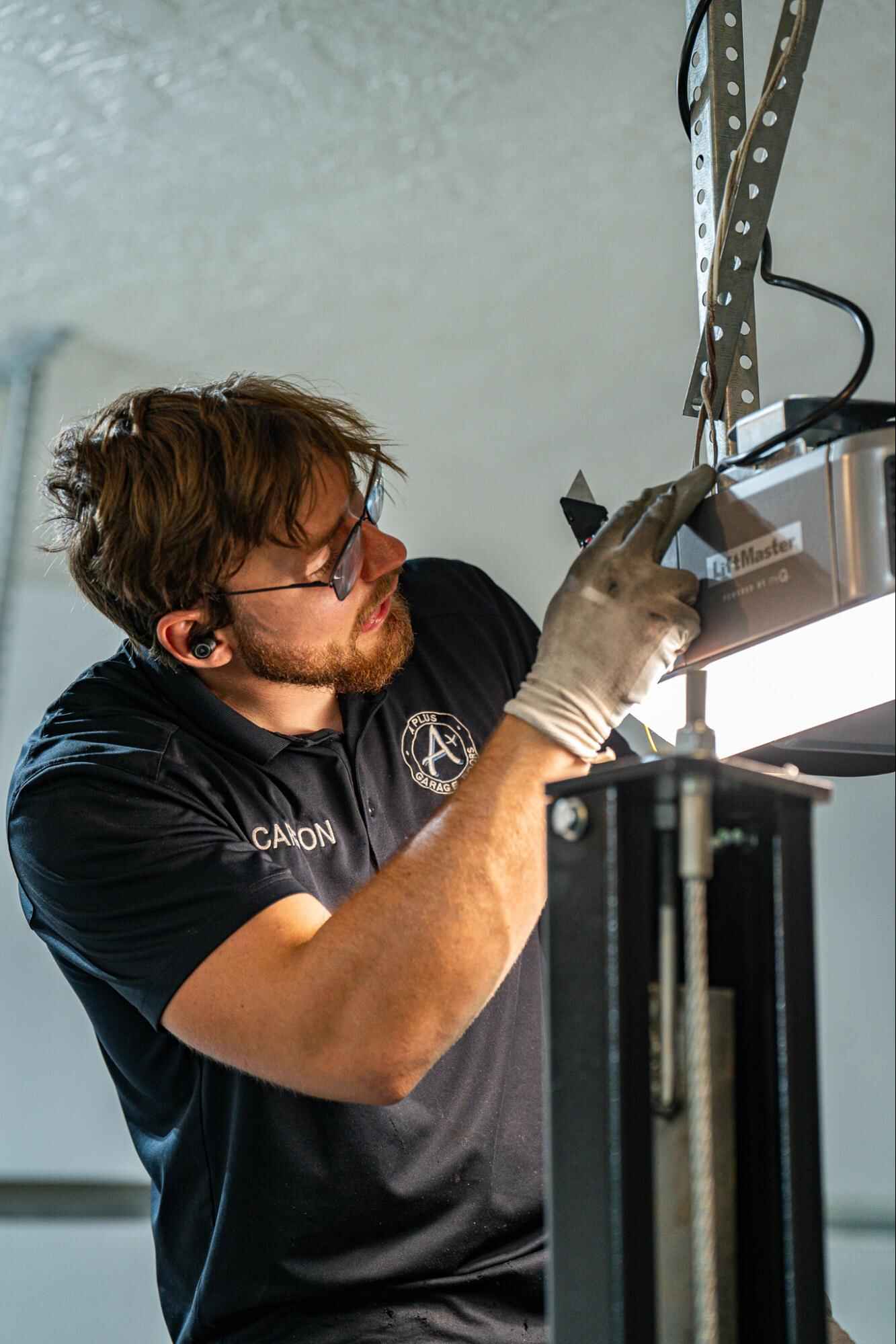 Garage door service technician